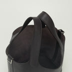Hermes Picotin PM 18 PM Tote Bag Togo Raisin Purple Silver Handle — view 4