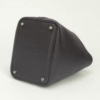 Hermes Picotin PM 18 PM Tote Bag Togo Raisin Purple Silver Handle — view 5