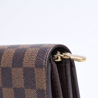 Louis Vuitton Porte Monnaie Pied Tresor Bifold Wallet Damier Ebene Canvas — view 7