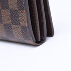 Louis Vuitton Porte Monnaie Pied Tresor Bifold Wallet Damier Ebene Canvas — view 8