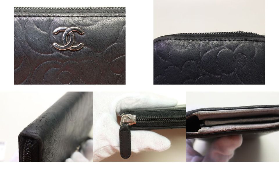 Chanel Camellia Lambskin Wallet — view 8