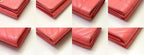 Chanel Mademoiselle Stitch Leather Pink Trifold Wallet — view 6