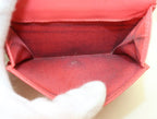 Chanel Mademoiselle Stitch Leather Pink Trifold Wallet — view 8