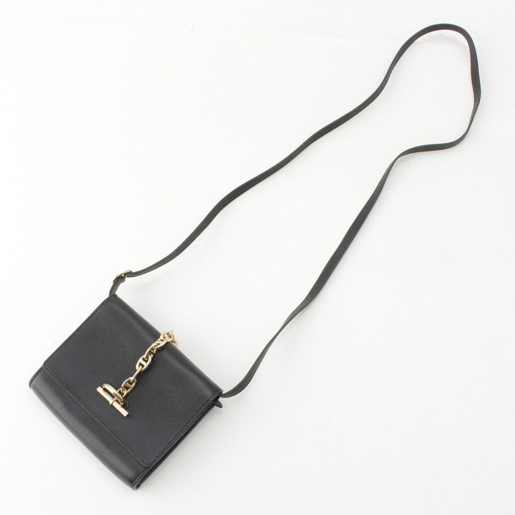 Hermes Chaine D'Ancre Chevre Chamkila Compact Wallet Shoulder Bag Coin Purse — view 6
