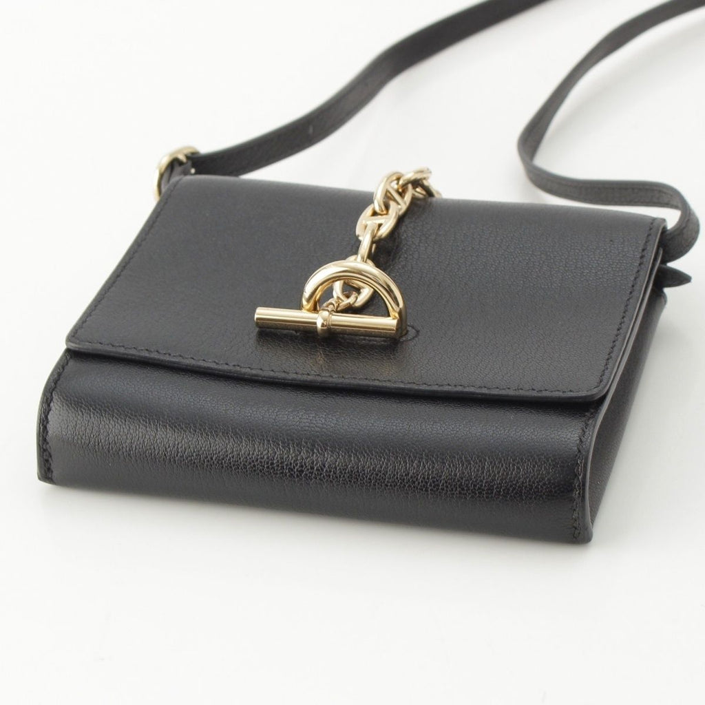 Hermes Chaine D'Ancre Chevre Chamkila Compact Wallet Shoulder Bag Coin Purse — view 5