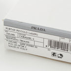 Prada Saffiano Logo Zip Wallet Brown — view 8