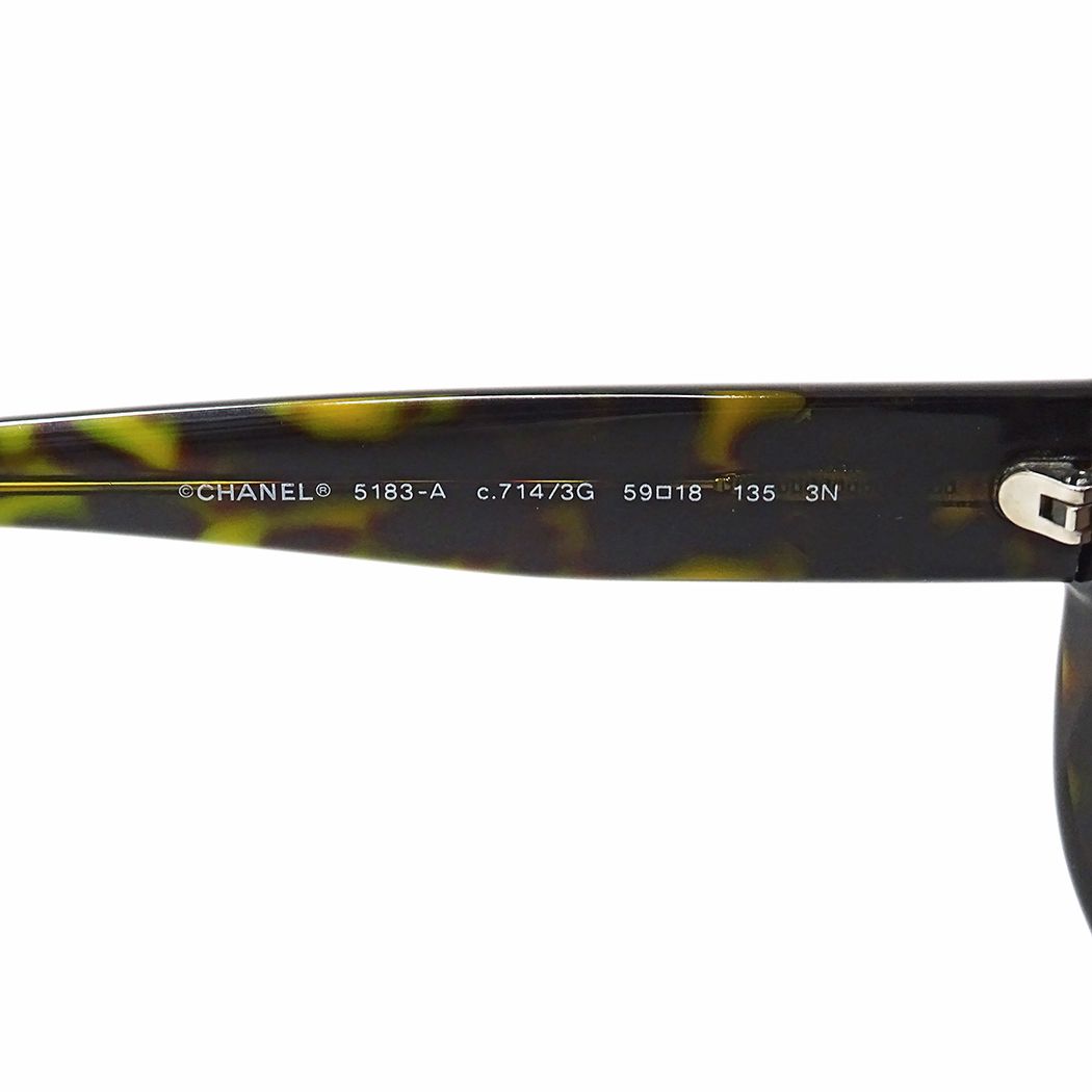 Chanel Sunglasses Brown CC Logo Tortoiseshell Pattern Summer Cool Eyewear — view 6