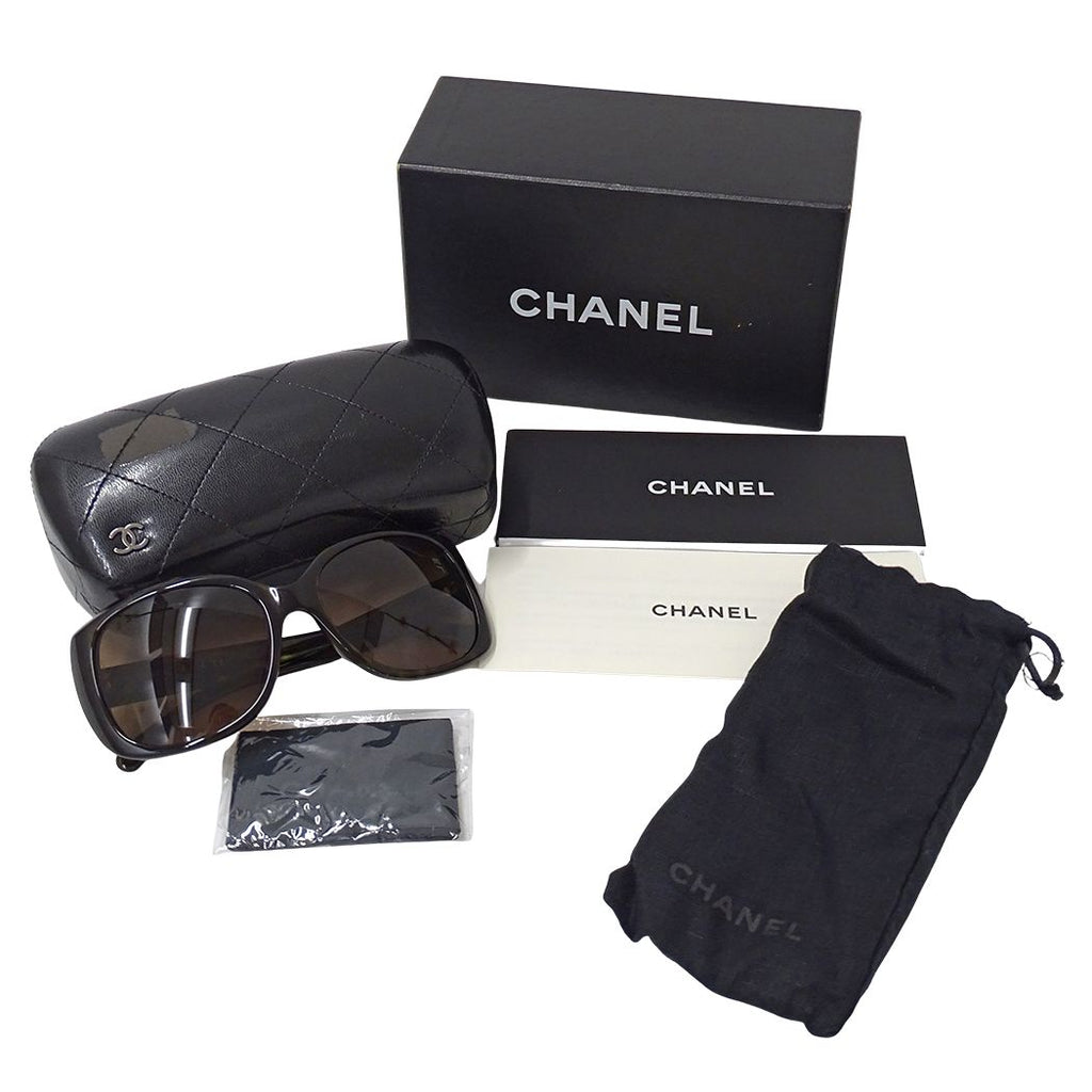 Chanel Sunglasses Brown CC Logo Tortoiseshell Pattern Summer Cool Eyewear — view 7