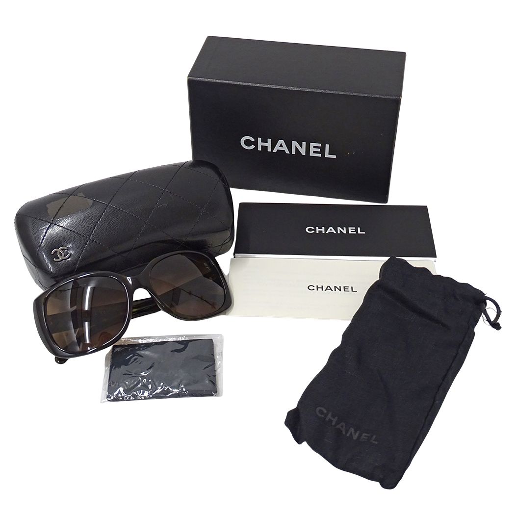 Chanel Sunglasses Brown CC Logo Tortoiseshell Pattern Summer Cool Eyewear — view 7
