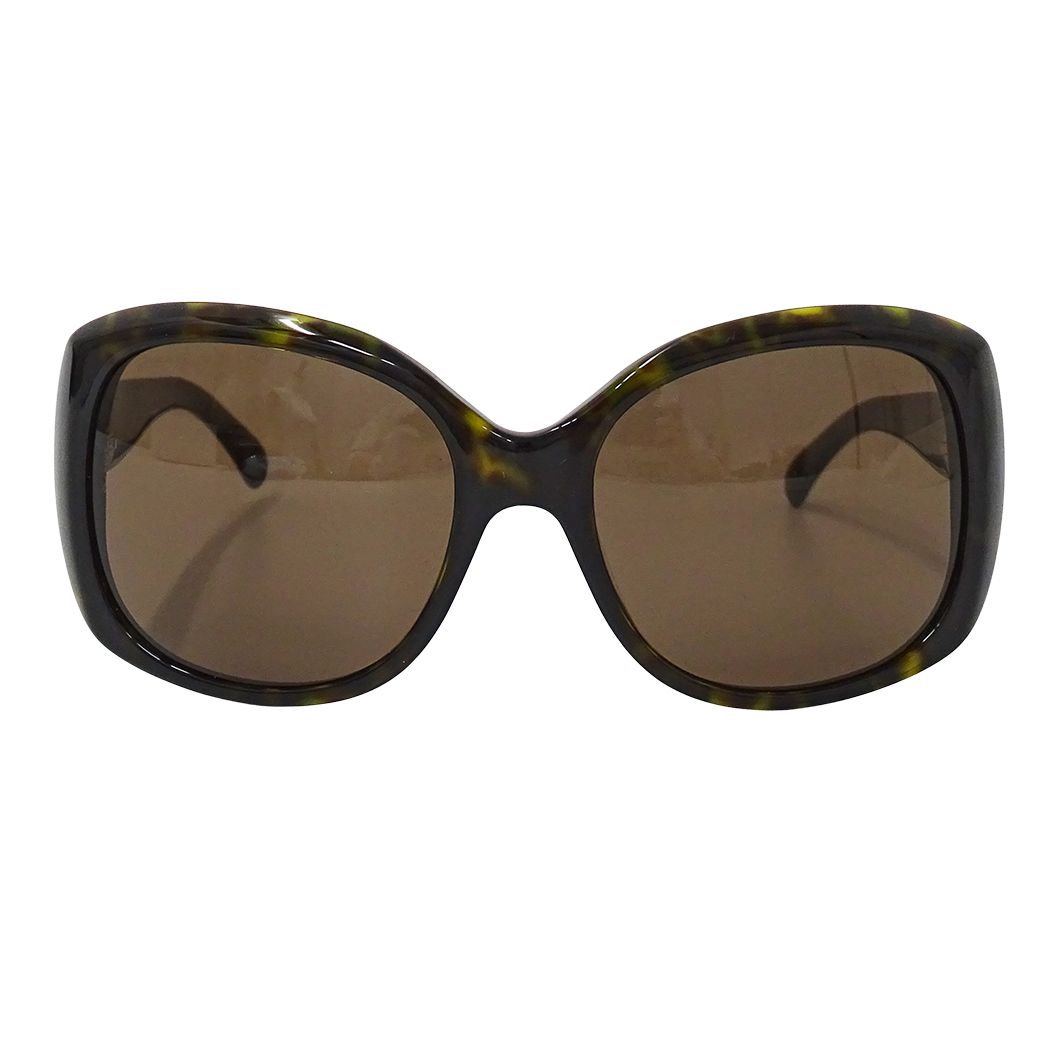 Chanel Sunglasses Brown CC Logo Tortoiseshell Pattern Summer Cool Eyewear — view 2