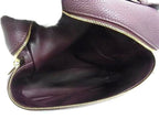 Loro Piana Leather Backpack Bordeaux
