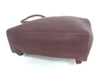 Loro Piana Leather Backpack Bordeaux