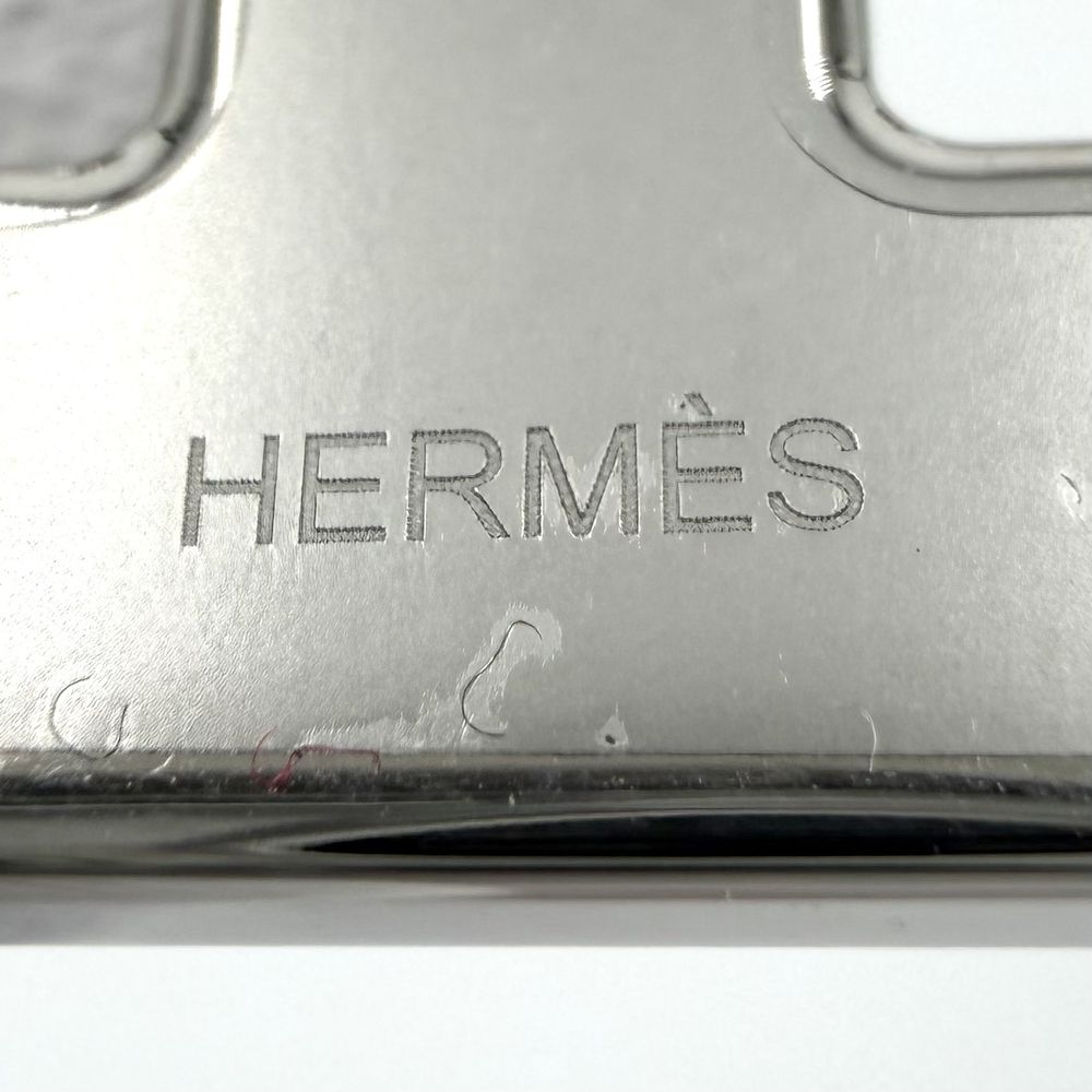 Hermes Brooch Chaine D'ancre Leather Black — view 4