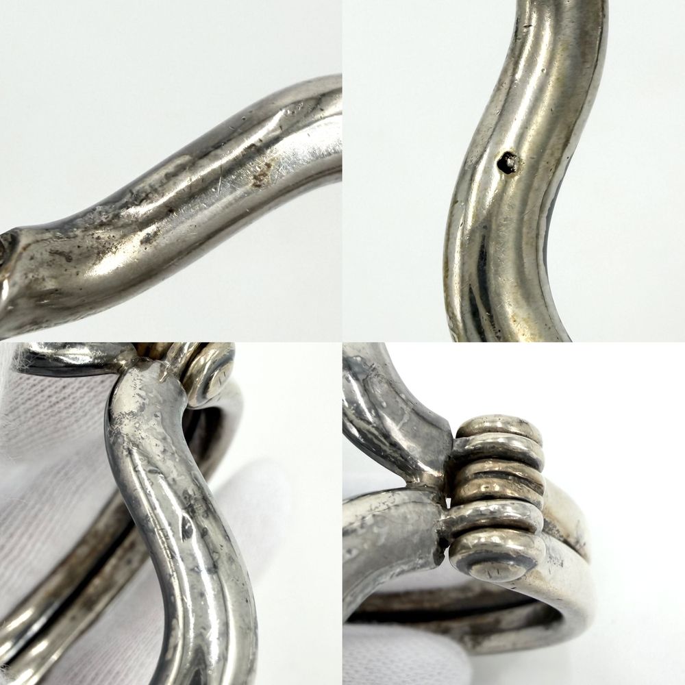 Hermes Bangle Bracelet 925 Sterling Silver — view 5
