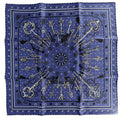 Hermes Scarf Carre 55 les Cles Bandana les Key Silk Navy
