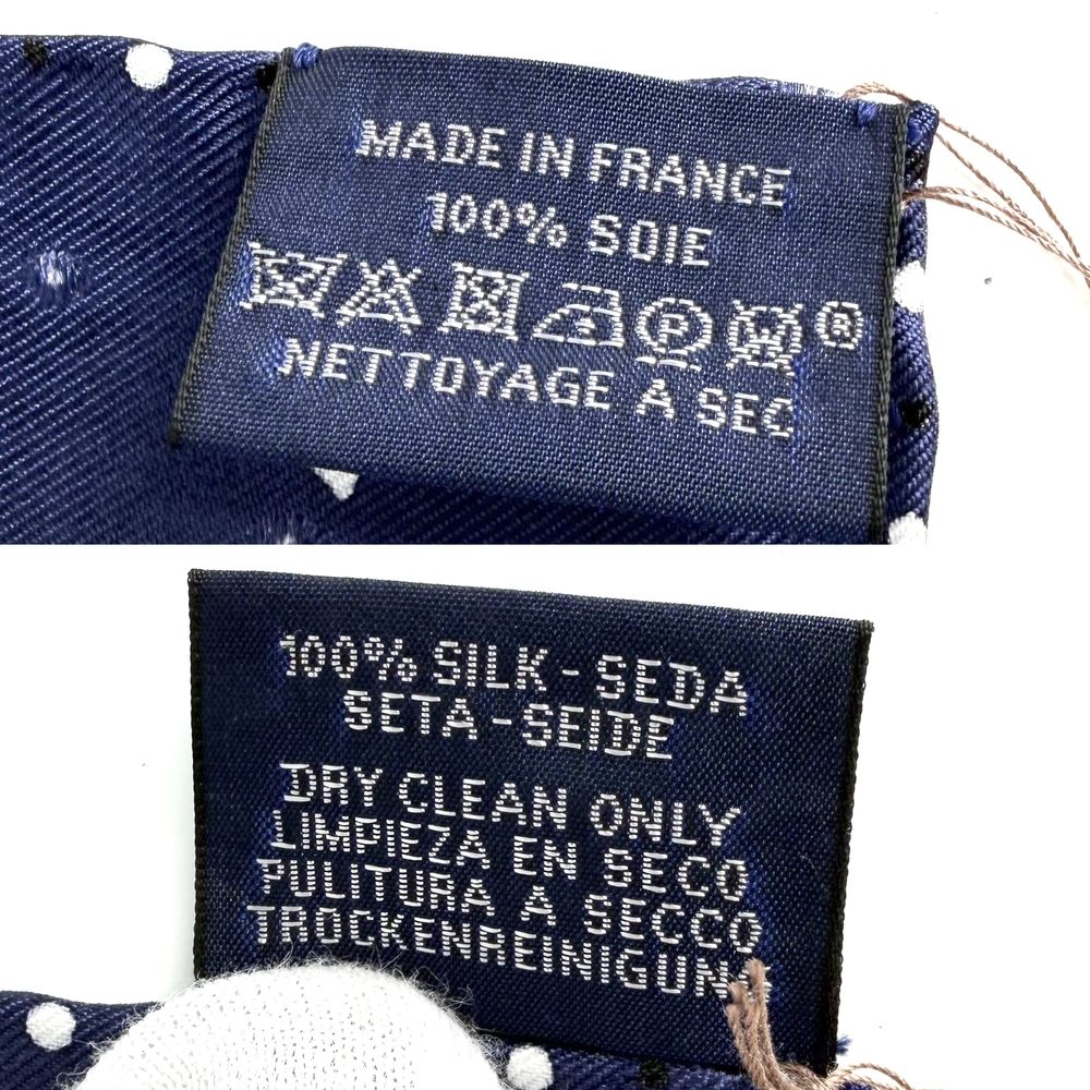 Hermes Scarf Carre 55 les Cles Bandana les Key Silk Navy — view 3