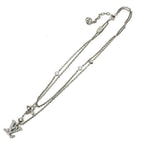 Louis Vuitton Necklace Chain Monogram with Adjustable Star Rhinestone Silver — view 5