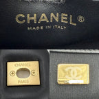 Chanel Shoulder Bag Quilted CC Logo Bag Crossbody Lambskin Black Gold — view 5