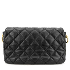 Chanel Shoulder Bag Quilted CC Logo Bag Crossbody Lambskin Black Gold — view 2