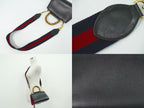 Gucci Bamboo 2-Way Shoulder Bag Handle Pochette Leather Black — view 6