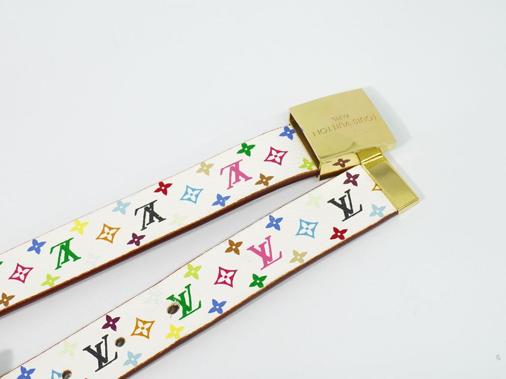 Louis Vuitton LV Ceinture Carre Monogram Multicolor Takashi Murakami Belt 70/28 — view 3