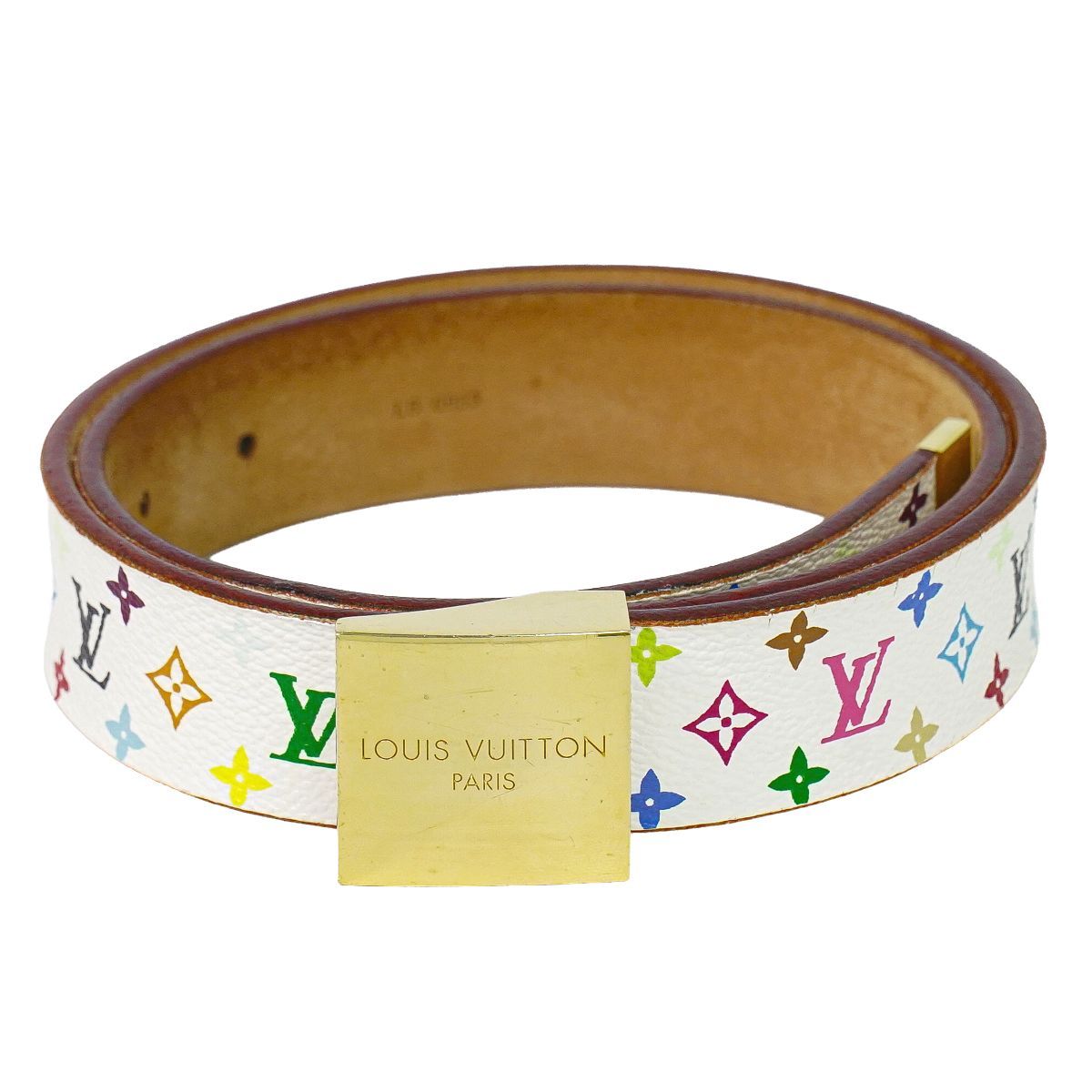 Louis Vuitton LV Ceinture Carre Monogram Multicolor Takashi Murakami Belt 70/28