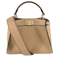 Fendi 2-Way Mini Peekaboo Handle Shoulder Bag Crossbody Small with Scarf