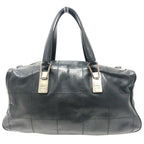 Chanel Handle Choco Bar Leather Black Handbag