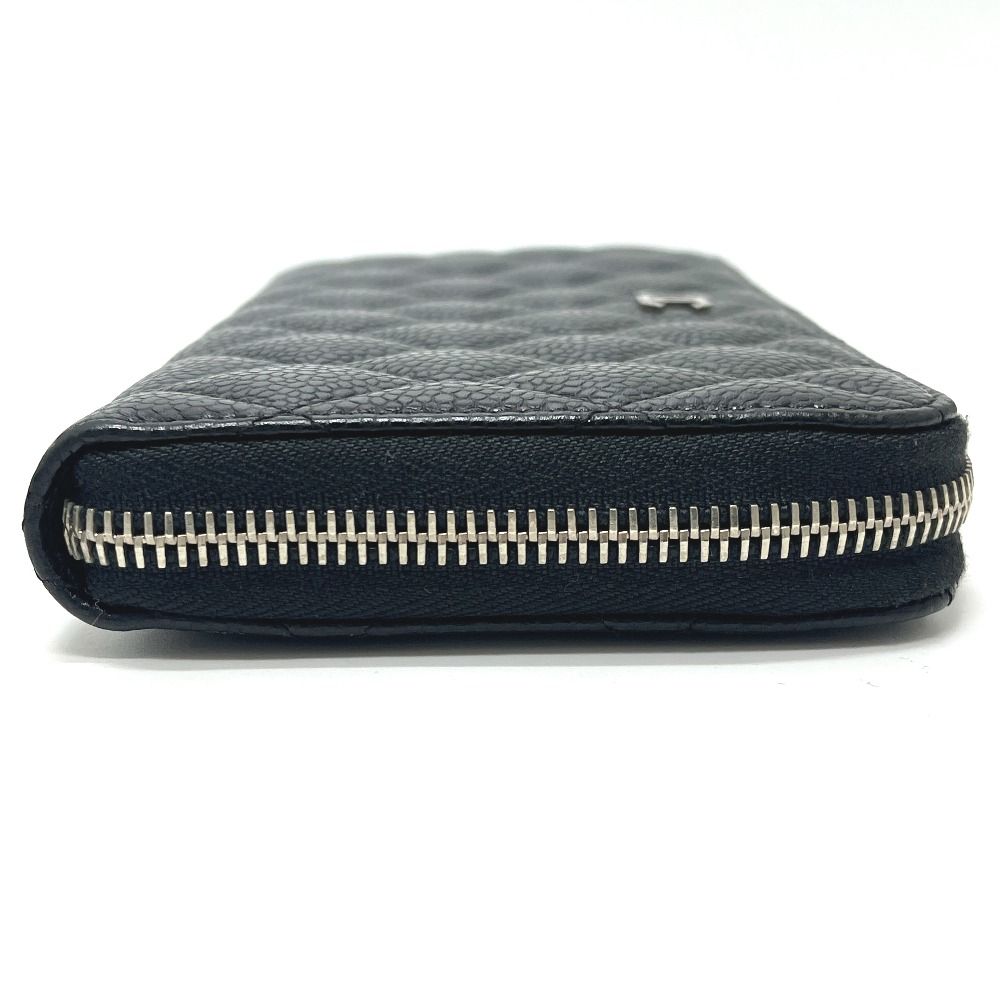 Chanel Wallet CC Logo Caviar Leather Black — view 3