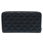 Chanel Wallet CC Logo Caviar Leather Black — view 2