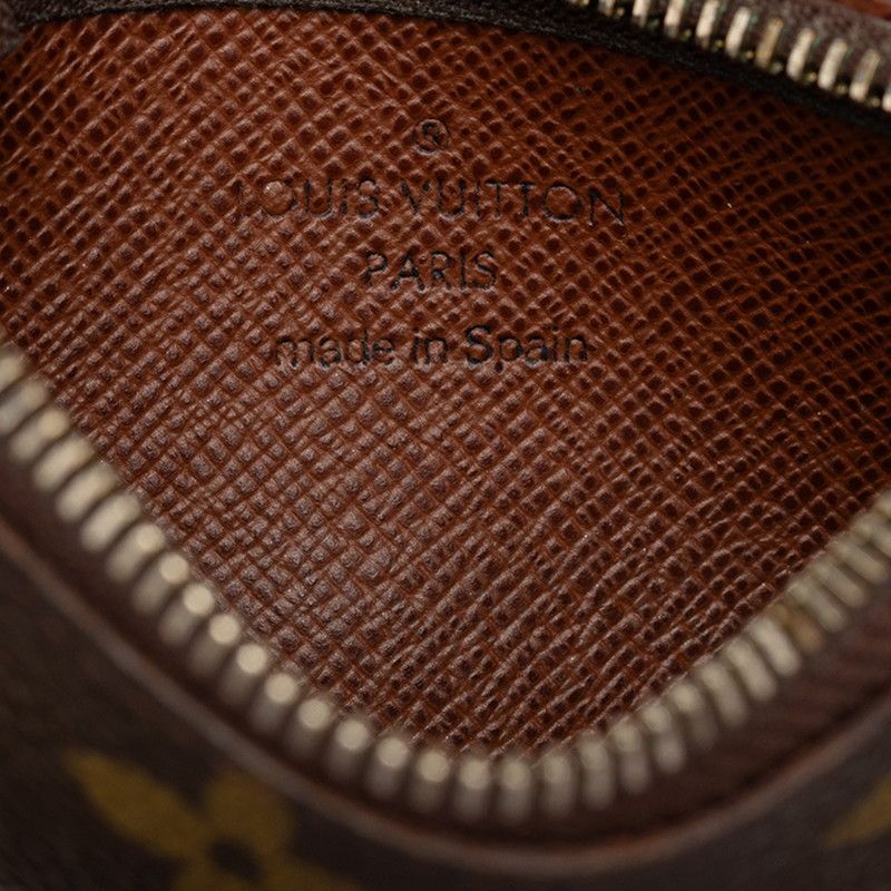 Louis Vuitton Monogram Pochette Cles Coin Purse Key Case Brown — view 6