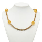 Chanel CC Logo Long Chain Necklace 25 Gold Plated