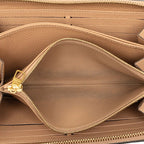 Louis Vuitton Monogram Empreinte Zippy Wallet Zip Around M Beige Leather — view 6