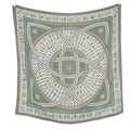 Hermes Scarf Carre 90 Donner la Silk Gray Multicolor