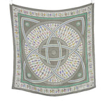 Hermes Scarf Carre 90 Donner la Silk Gray Multicolor
