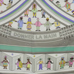 Hermes Scarf Carre 90 Donner la Silk Gray Multicolor — view 6