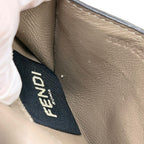 Fendi Selleria Peekaboo Leather Card Case Beige — view 8