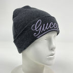 Gucci Hat Knit Hat Beanie Wool Gray — view 6