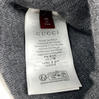 Gucci Hat Knit Hat Beanie Wool Gray — view 5