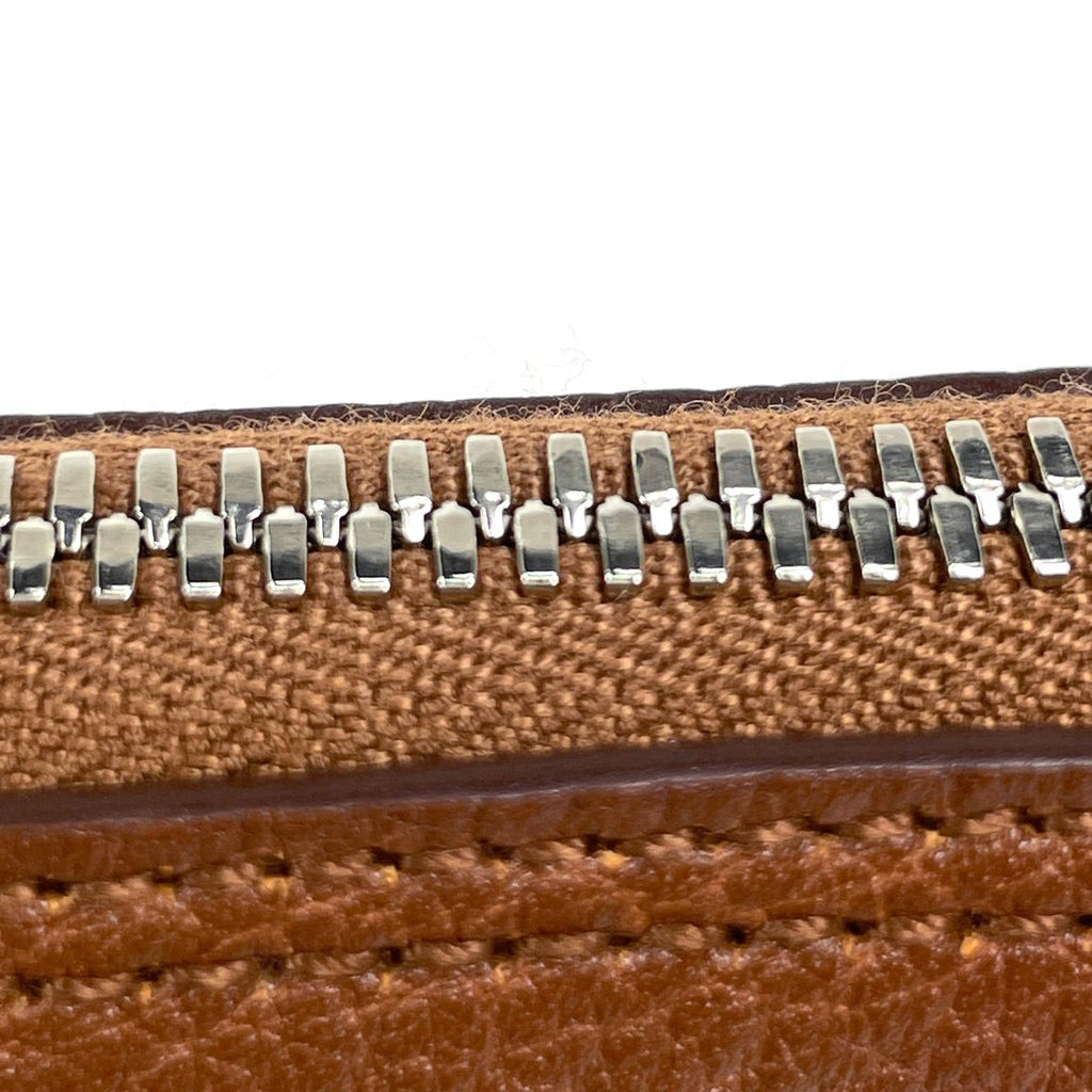 Hermes Silky Pop Tote Bag Eco Foldable Leather Brown Orange — view 7