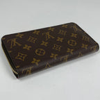 Louis Vuitton Zippy Wallet Round Zip Around Monogram Brown Fuchsia — view 2