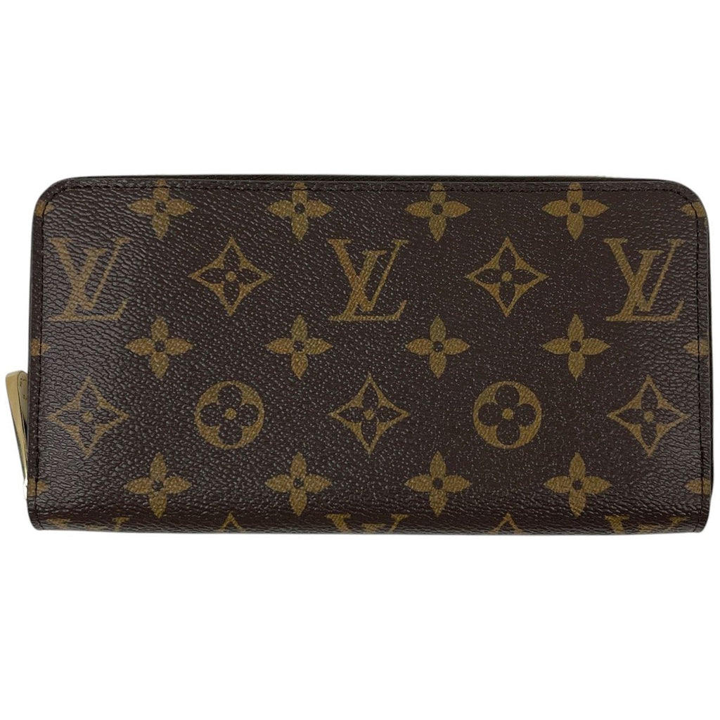 Louis Vuitton Zippy Wallet Round Zip Around Monogram Brown Fuchsia