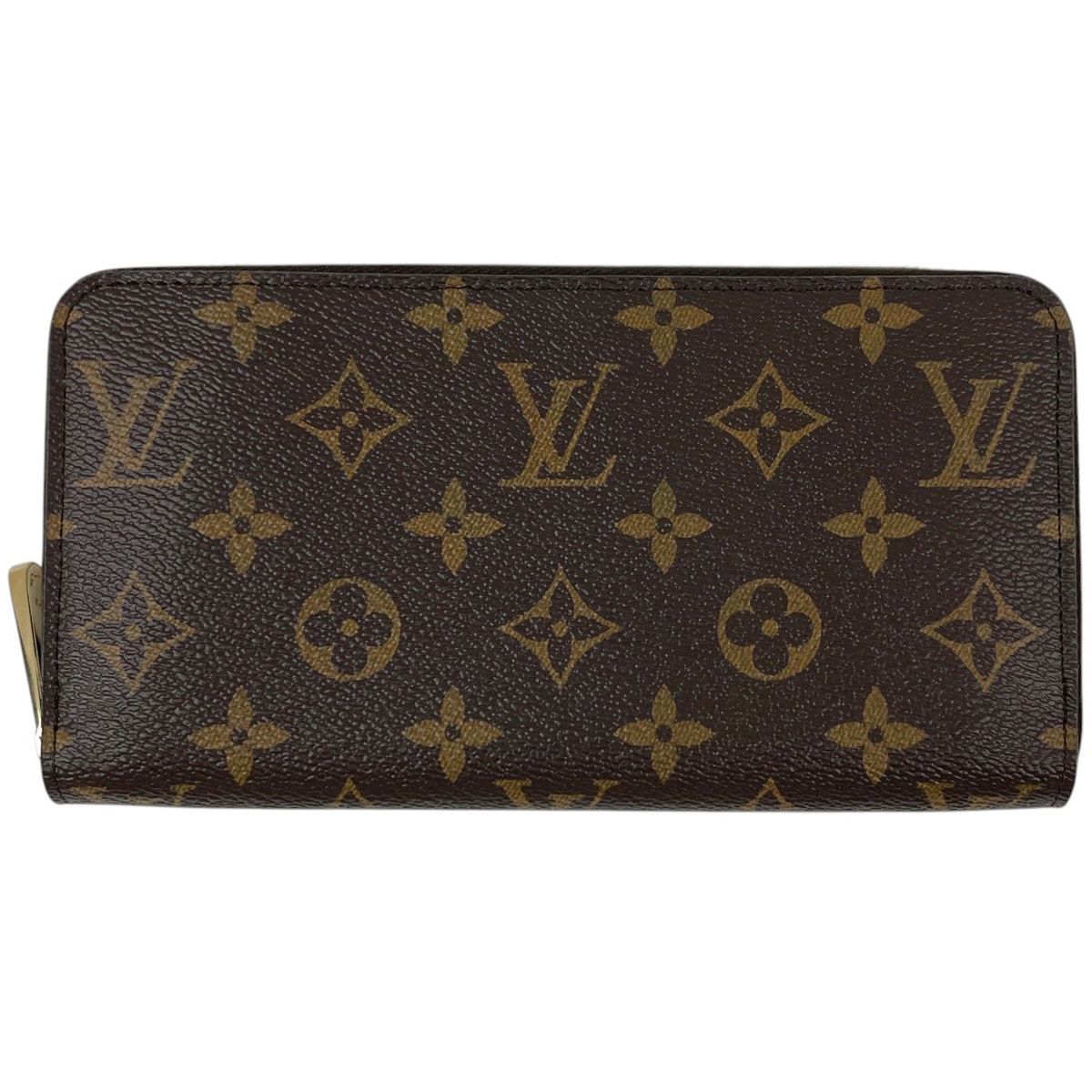 Louis Vuitton Zippy Wallet Round Zip Around Monogram Brown Fuchsia