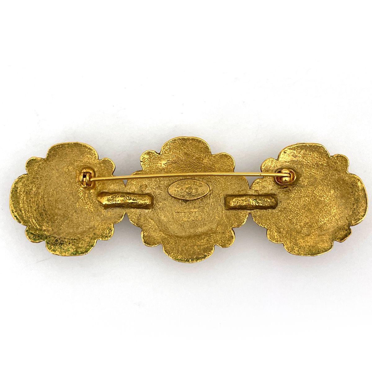 Chanel Brooch Gripoix Color Stone Gold — view 2