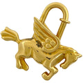 Hermes Bag Charm Pegasus Cadena Pendant Gold Plated