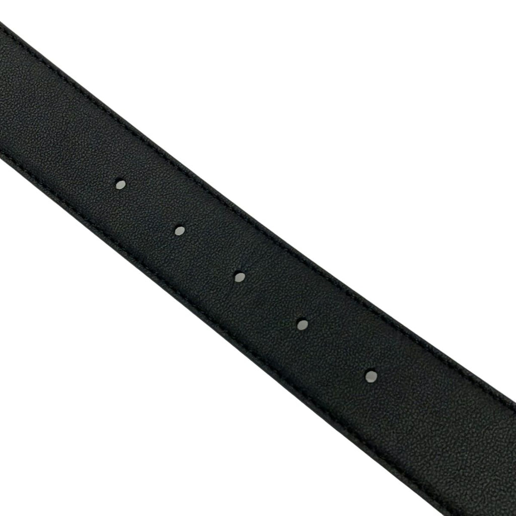 Fendi Belt Dark Brown Gold Zucca Pattern Reversible FF Square Leather — view 5