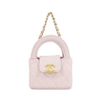 Chanel Bag Charm Keychain & Charms Pink