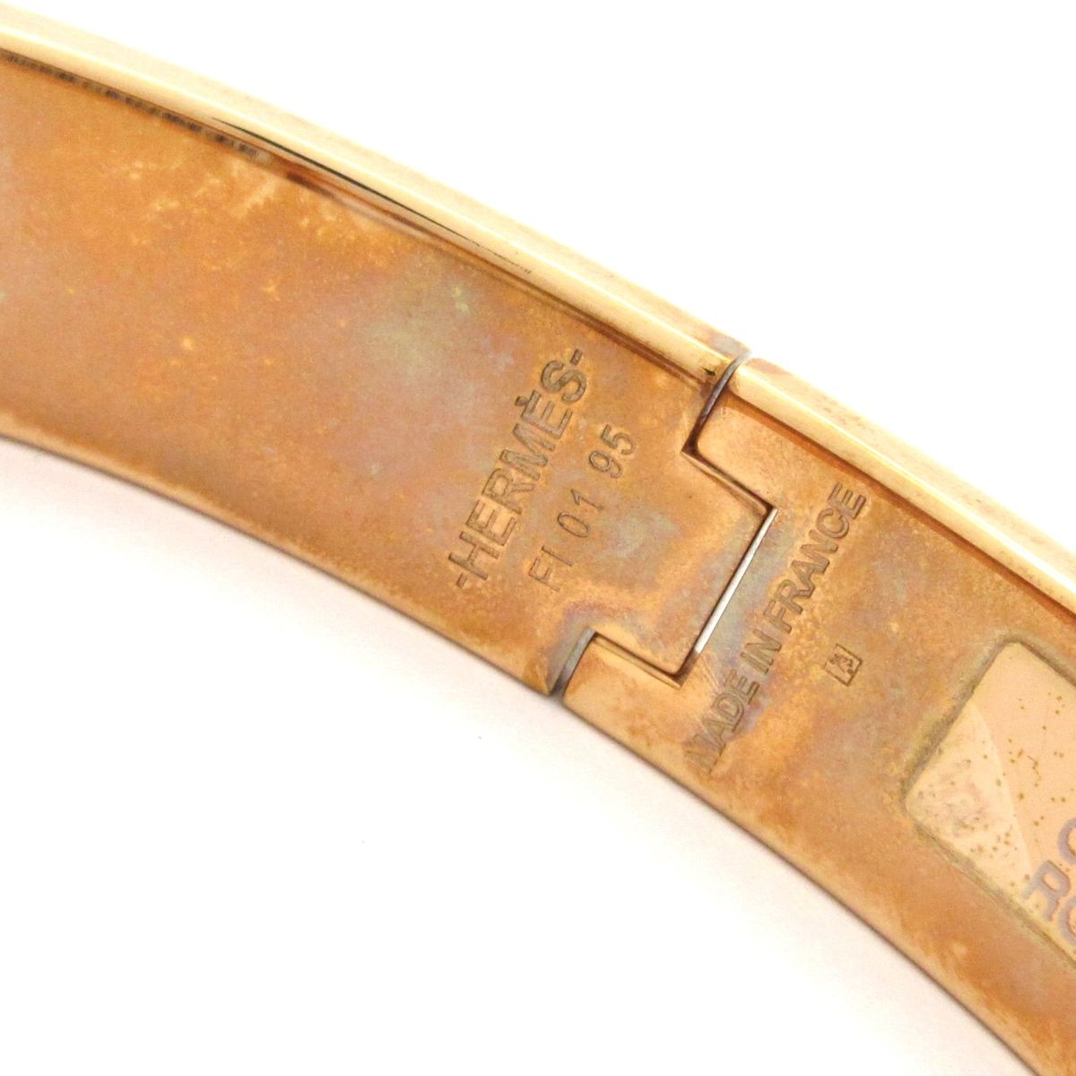Hermes Bangle Click Pink Gold Bracelet — view 4
