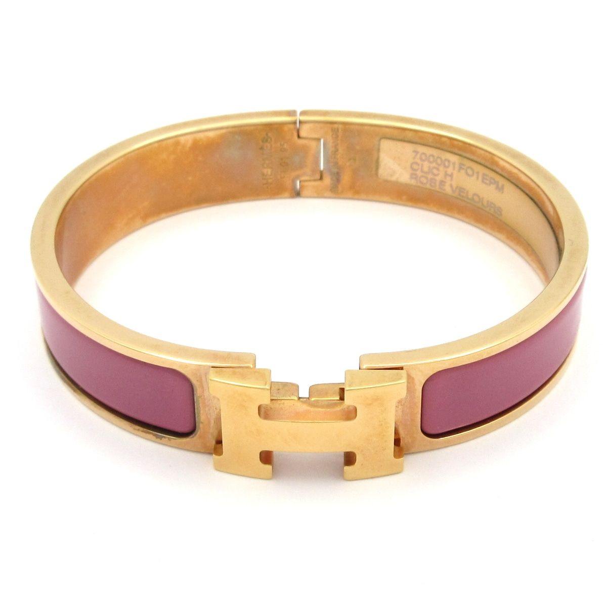 Hermes Bangle Click Pink Gold Bracelet