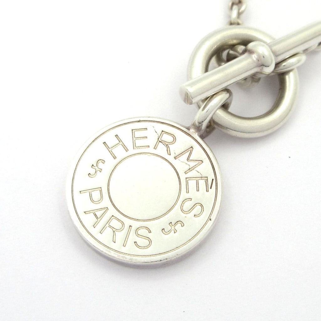 Hermes Necklace Amulet Crude Series Silver